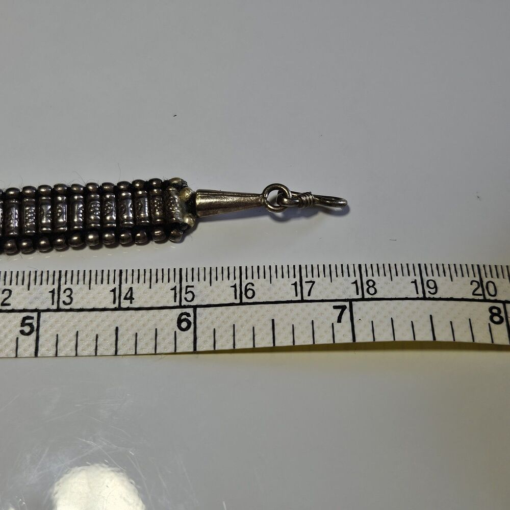 Sterling Silver Handwoven Bracelet 6.5" - Picture 8 of 15